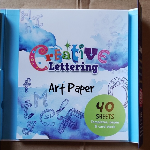 NEW Creative Lettering Set for Young Artists, Art Drawing Calligraphy Homeschool - Picture 2 of 5